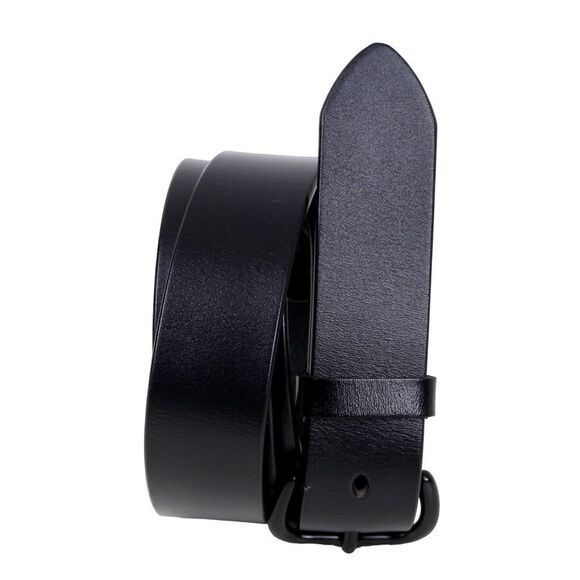 SADDLE BLACK GENUINE LEATHER 1 3/4"Wd CASUAL DRESS WOMEN'S BELT Sz 3XL (R29 - Picture 1 of 11